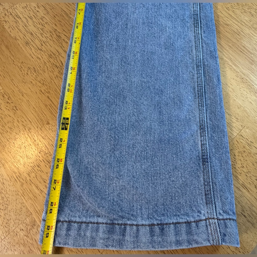 S.O.N.G. Carpenter Wide Leg Button Fly Jeans Womens 0/24 High Rise Carpenter - Picture 6 of 7